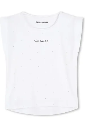 Zadig & Voltaire Playera sin mangas con logo estampado