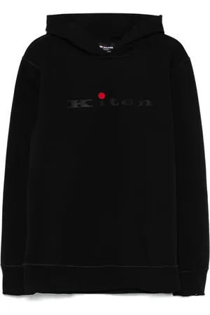 Kiton Hoodie con logo estampado
