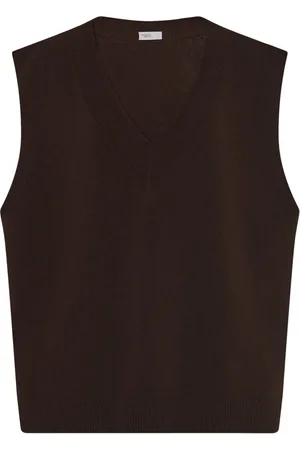 ROSETTA GETTY Chaleco estilo suéter oversize