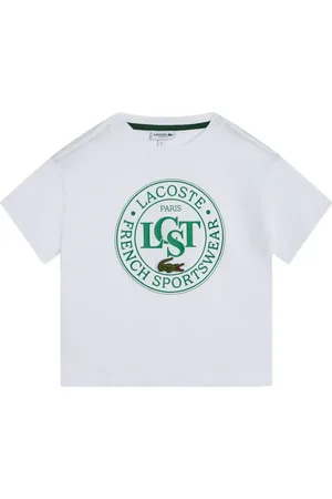 Lacoste Playera con logo estampado