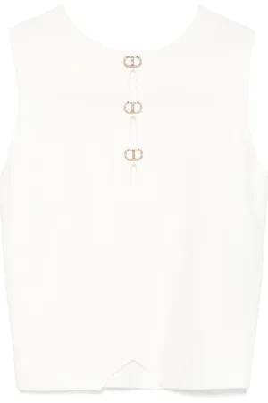 Twin-Set Top con placa del logo