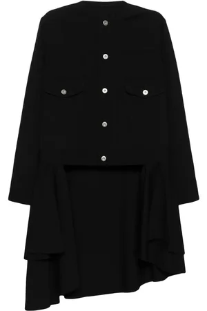 Comme des Garçons Chamarra con paneles y efecto envejecido