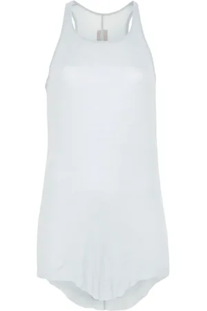 Rick Owens Camiseta de tejido fino de canalé