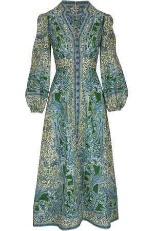 ZIMMERMANN Vestido midi con estampado floral