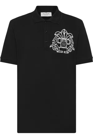Philipp Plein Playera tipo polo de piqué Skull & Bones