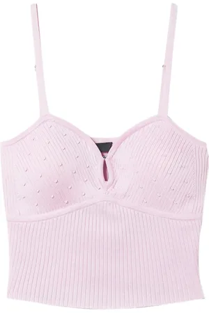 Twin-Set Top con bordado de cuentas