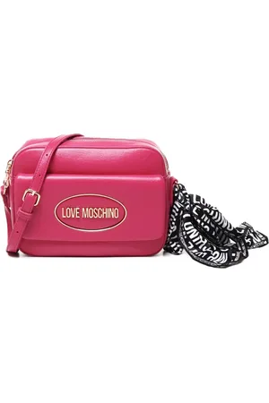 Moschino Bolsa crossbody con letras del logo