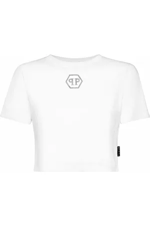 Philipp Plein Playera corta Crystal Hexagon