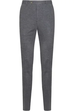 PT Torino Pantalones tapered con estampado de rayas diplomáticas