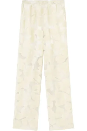Loulou Studio Pantalones palazzo con motivo floral