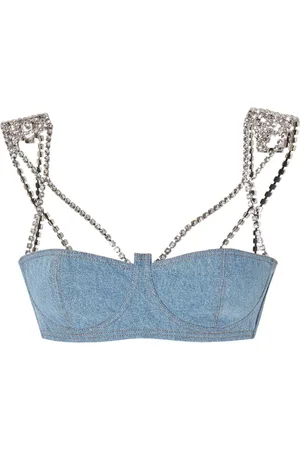 GCDS Brasier de mezclilla Chocker