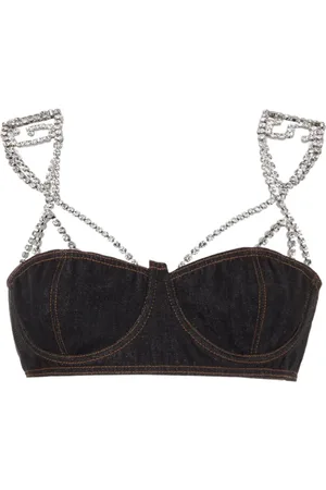GCDS Brasier de mezclilla Chocker