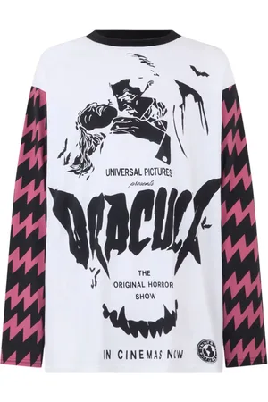 GCDS Playera manga larga con estampado Dracula
