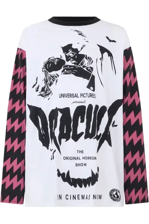 GCDS Playera manga larga con estampado Dracula