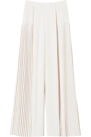 Twin-Set Pantalones palazzo de georgette