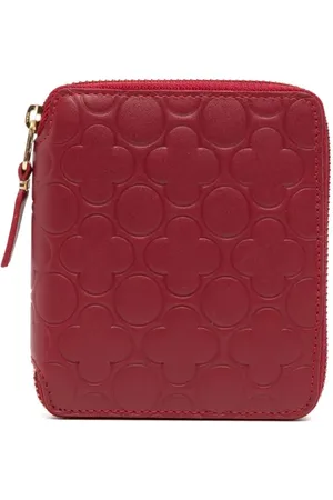 Comme des Garçons Cartera con efecto en relieve y cierre