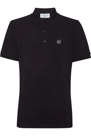 Philipp Plein Playera tipo polo con parche del logo