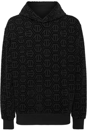 Philipp Plein Hoodie con logo afelpado