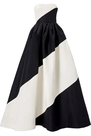 Carolina Herrera Vestido con diseño de dos tonos
