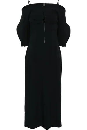 DEL CORE Vestido midi con efecto descascarado