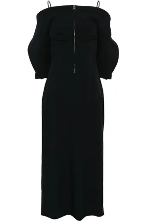 DEL CORE Vestido midi con efecto descascarado