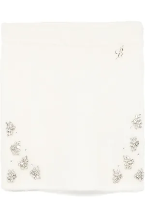 MISS BLUMARINE Falda tejida con detalles de strass