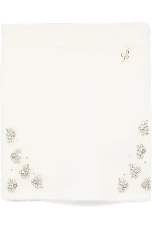 MISS BLUMARINE Falda tejida con detalles de strass