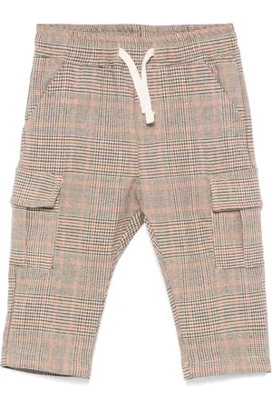 MISS GRANT Pantalones con motivo de cuadros príncipe de Gales