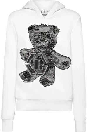 Philipp Plein Hoodie con motivo de osito de peluche