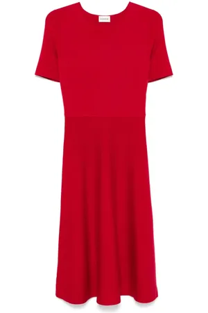 P.A.R.O.S.H. Vestido midi con diseño tejido