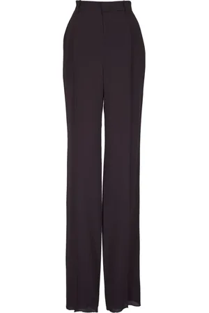 Saint Laurent Pantalones rectos con pinzas