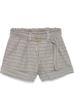 MISS GRANT Shorts con cuadros estampados