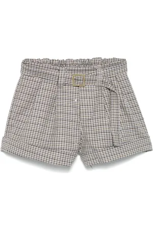 MISS GRANT Shorts con cuadros estampados