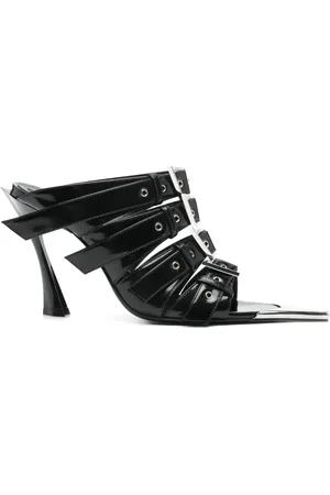 MUGLER Sandalias con detalle de hebilla y tacón de 100mm