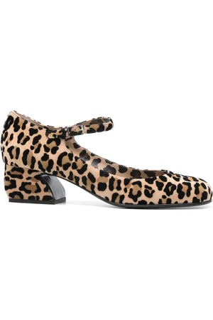 Sergio Rossi Zapatillas con estampado de leopardo y tacón de 45mm