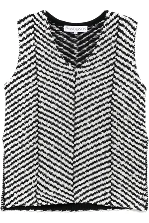 J.W.Anderson Top de tejido chevron