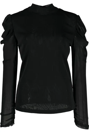 Diane von Furstenberg Top Remy con detalle de malla