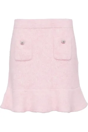 Self-Portrait Falda corta Fluffy