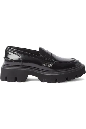 Msgm Mocasines penny con acabado pulido