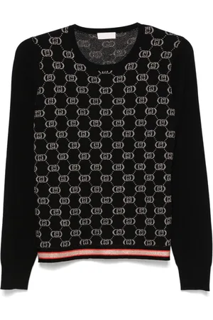 Liu Jo Suéter con monograma en jacquard