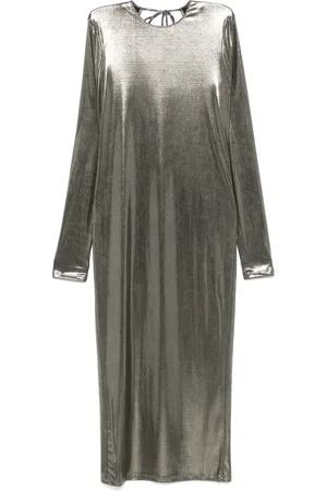 Patrizia Pepe Vestido midi con diseño laminado