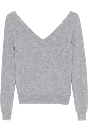 Saint Laurent Suéter de cachemira con cuello en V
