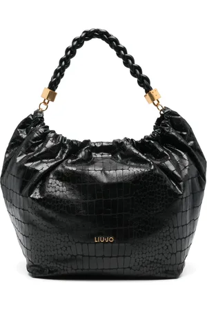 Liu Jo Bolsa de hombro con efecto de piel de cocodrilo