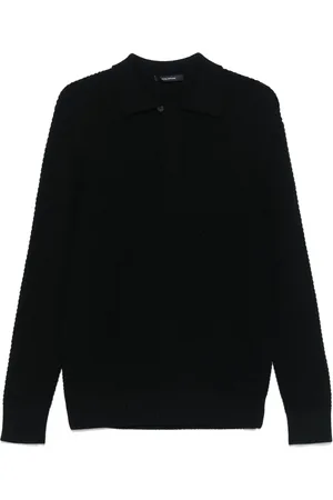 TAGLIATORE Playera tipo polo tejida de canalé