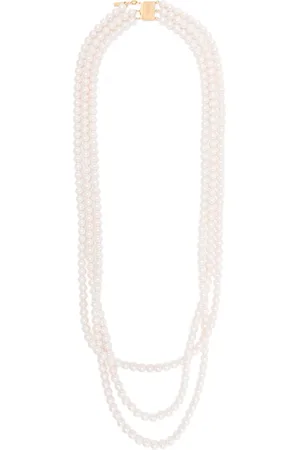 Moschino Collar con detalle de perlas