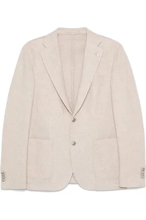 LUIGI BIANCHI MANTOVA Blazer con efecto mélange