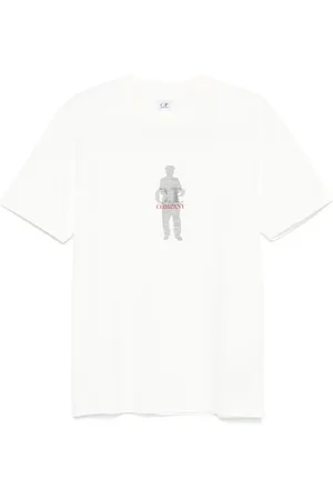 C.P. Company Playera con estampado gráfico