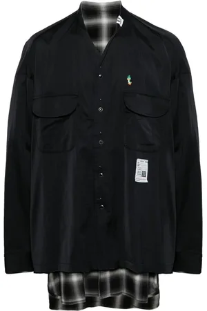 Maison Mihara Yasuhiro Camisa reversible manga larga