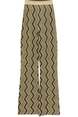 Missoni Pantalones con tejido en zigzag