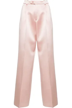 Gucci Pantalones satinados con diseño recto